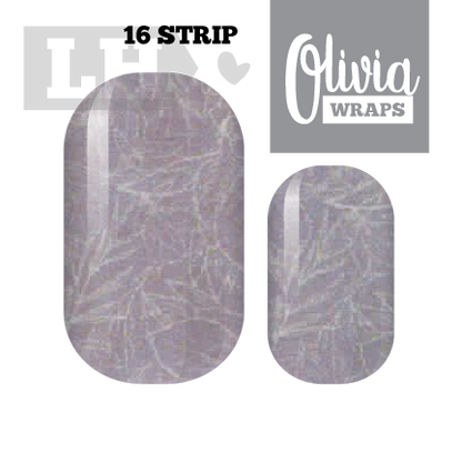 Metallic Floral Nail Wraps