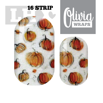 Pumpkin Time Nail Wraps