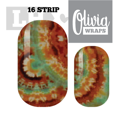 Autumn Hippie Olivia Nail Wraps