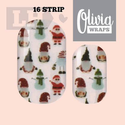 Silly Santa Nail Wraps