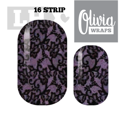 Lilac Lace Nail Wraps