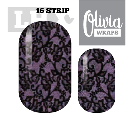 Lilac Lace Nail Wraps