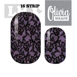 Lilac Lace Nail Wraps