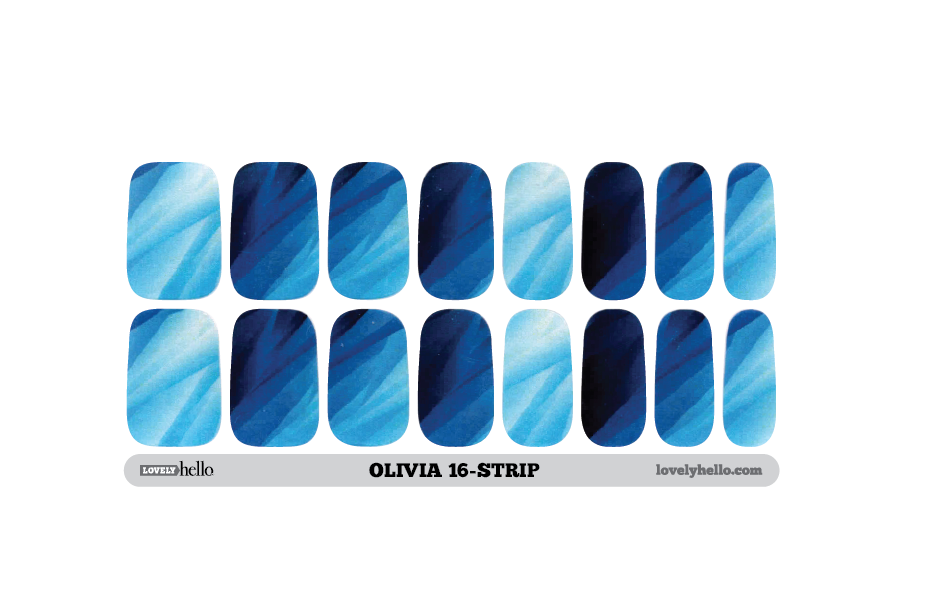 Crystal Blue Waters Nail Wraps
