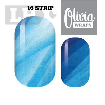 Crystal Blue Waters Nail Wraps