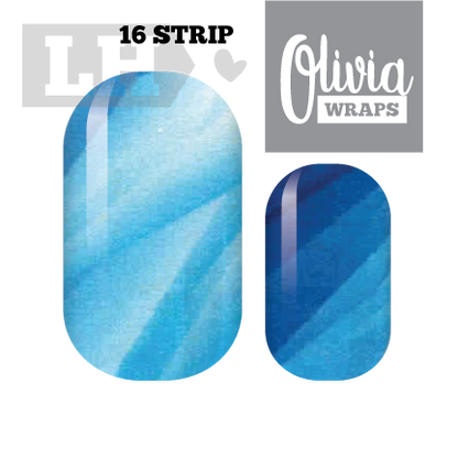 Crystal Blue Waters Nail Wraps