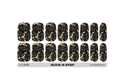 Jacquard Olivia Nail Wraps