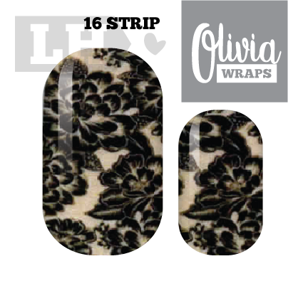 Jacquard Olivia Nail Wraps