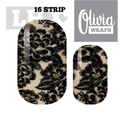 Jacquard Olivia Nail Wraps
