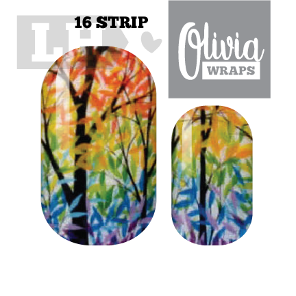 Colors of Fall Olivia Nail Wraps