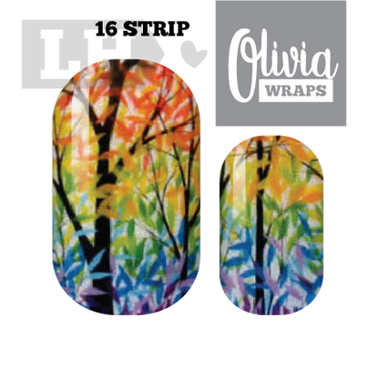 Colors of Fall Olivia Nail Wraps