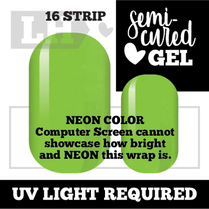 NEON Lime Nail Wraps