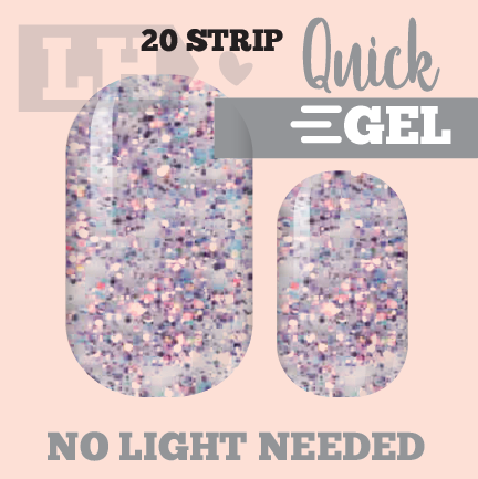 Lilac Glam Quick Gel Nail Wraps