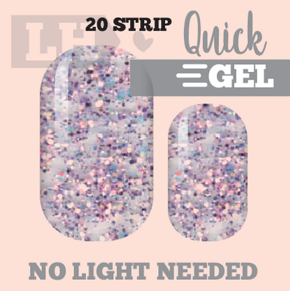 Lilac Glam Quick Gel Nail Wraps