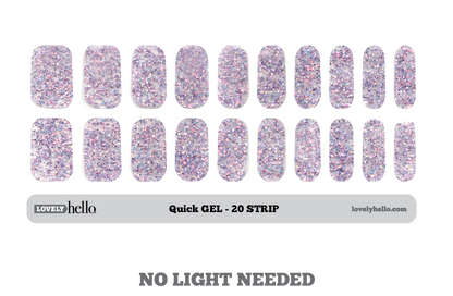 Lilac Glam Quick Gel Nail Wraps