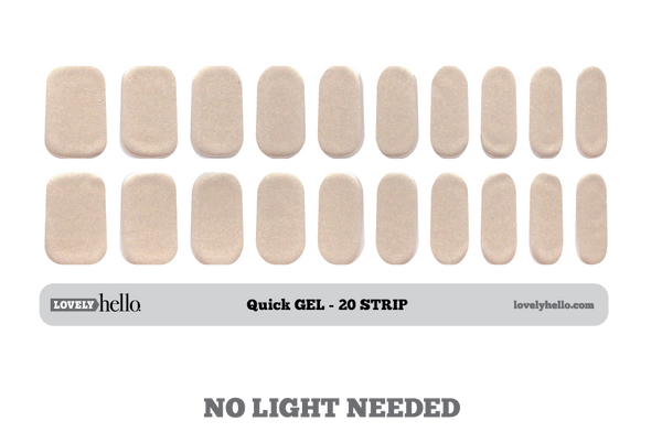 Molten Champagne Quick Gel Nail Wraps