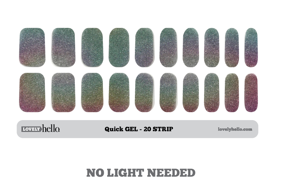 Multi-Color Ombre Quick Gel Nail Wraps