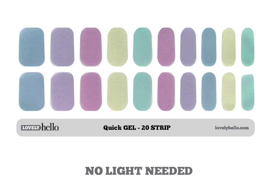 Pastel Skittle Mani Quick Gel Nail Wraps