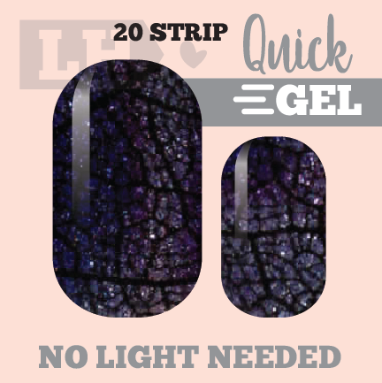 Leafy Glam Quick Gel Nail Wraps