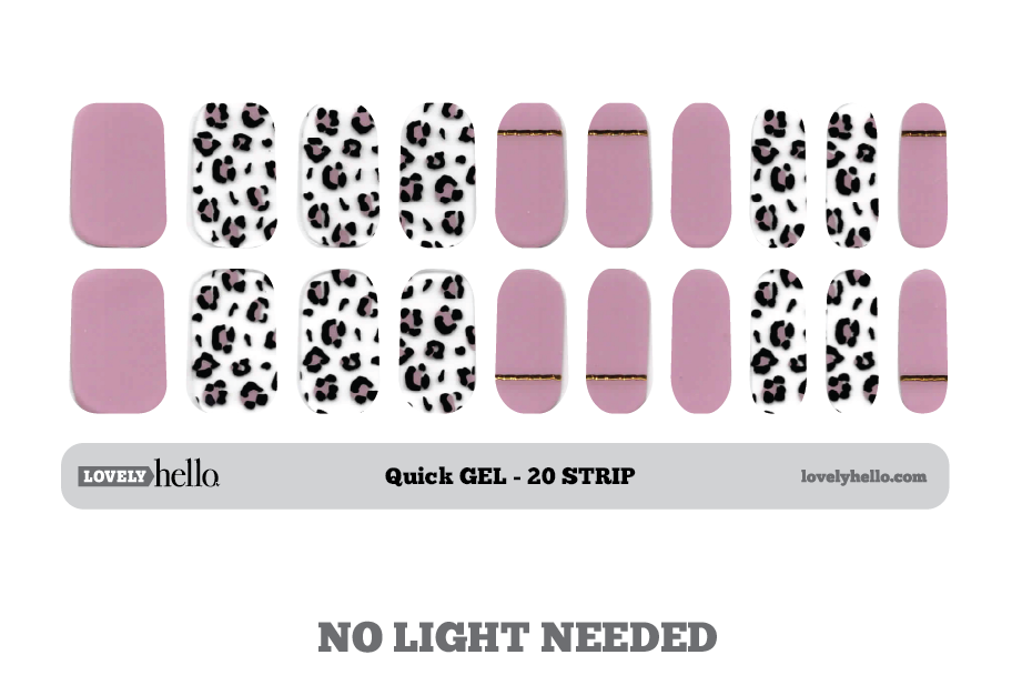 Pink Cat Quick Gel Nail Wraps