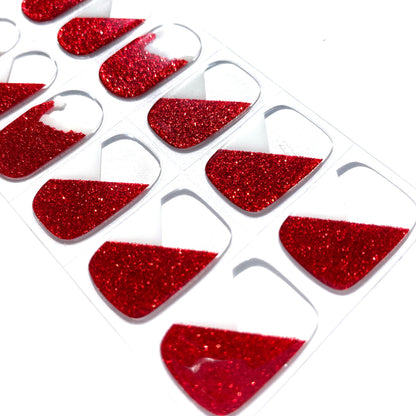 Santa Hat Gellie Nail Wraps