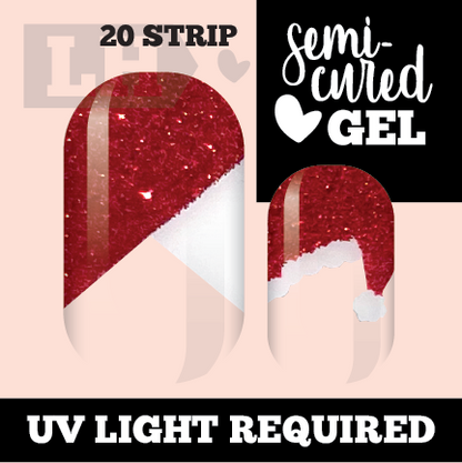 Santa Hat Gellie Nail Wraps