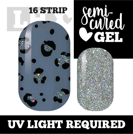 Blue Leopard Nail Wraps