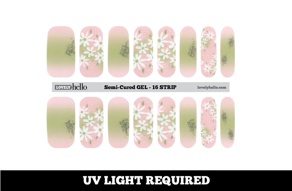 Sweet Daisy Ombre Nail Wraps