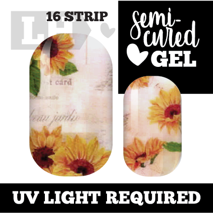 Sunflower Poetry Nail Wraps