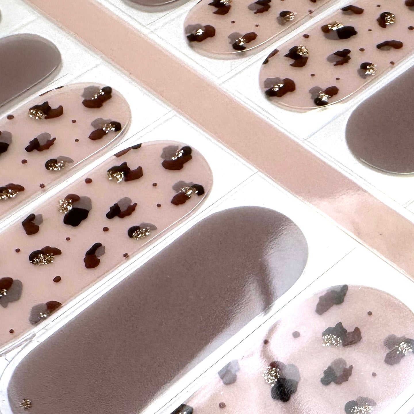 Sheer Leopard Nail Wraps
