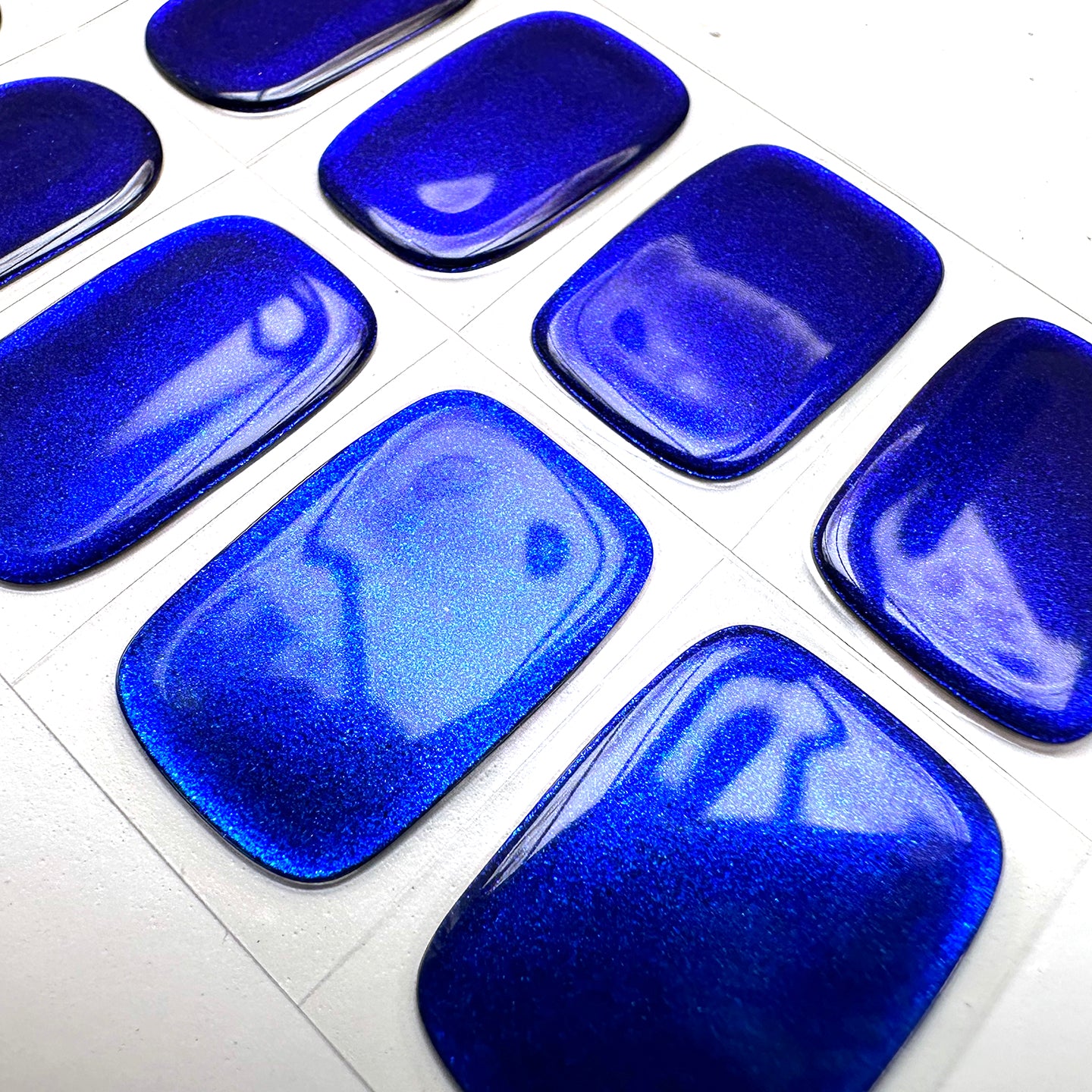 Blue Metallic Gellie Nail Wraps