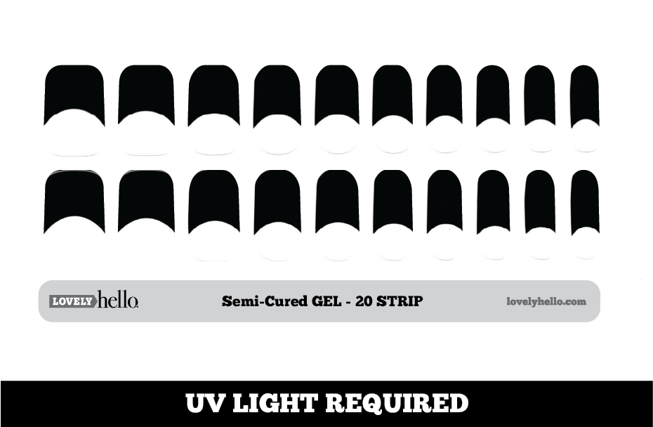 Elvira French Gellie Nail Wraps Lovely Hello