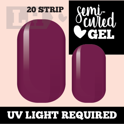 Pomegranate Semi-Cured Gel Nail Wraps