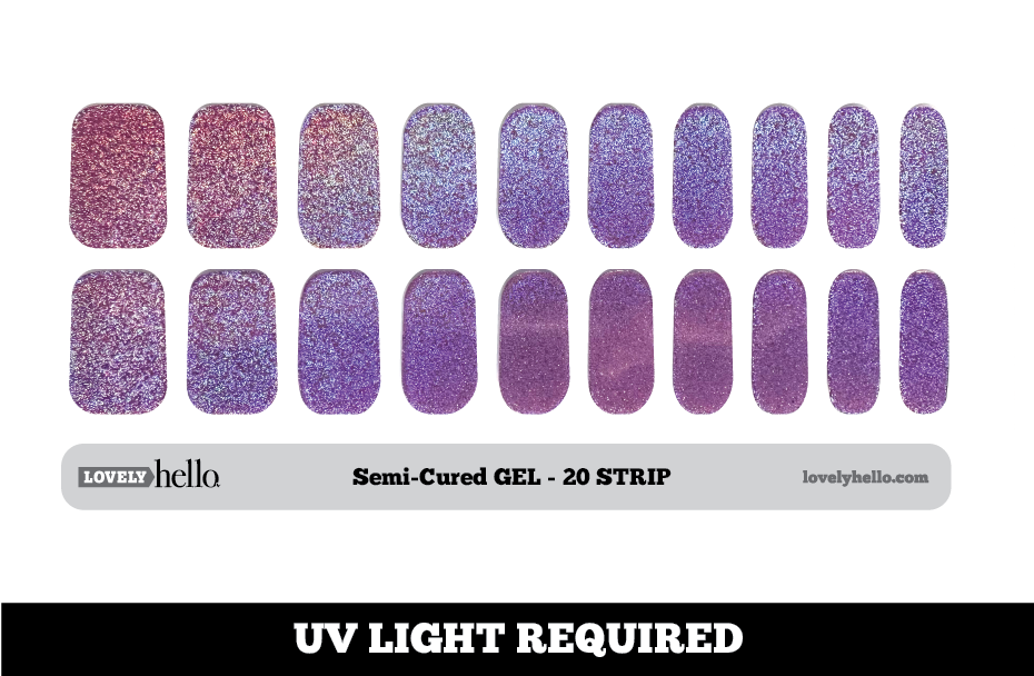 Prismatic Purple Nail Wraps