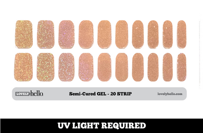 Golden Glow Nail Wraps