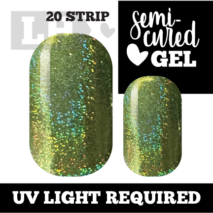 Prismatic Green Nail Wraps