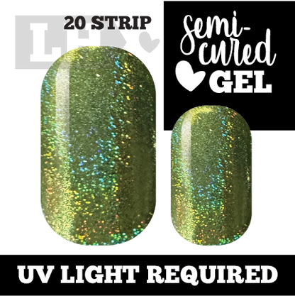 Prismatic Green Nail Wraps