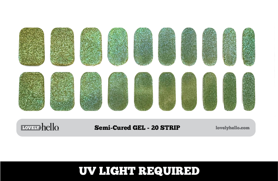 Prismatic Green Nail Wraps