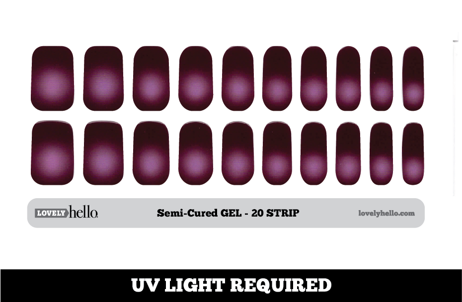 Lilac Burst Semi-Cured Gel Wraps