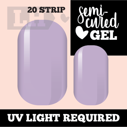 Sheer Lilac Semi-Cured Gel Nail Wraps