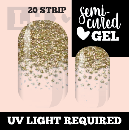 Gold Glam Tippy Nail Wraps