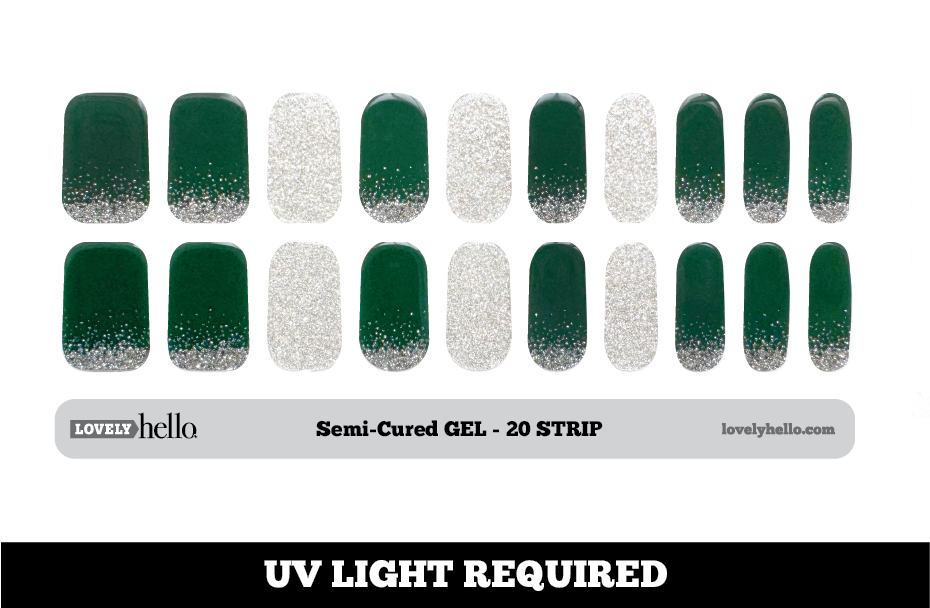 Emerald Glamour Nail Wraps