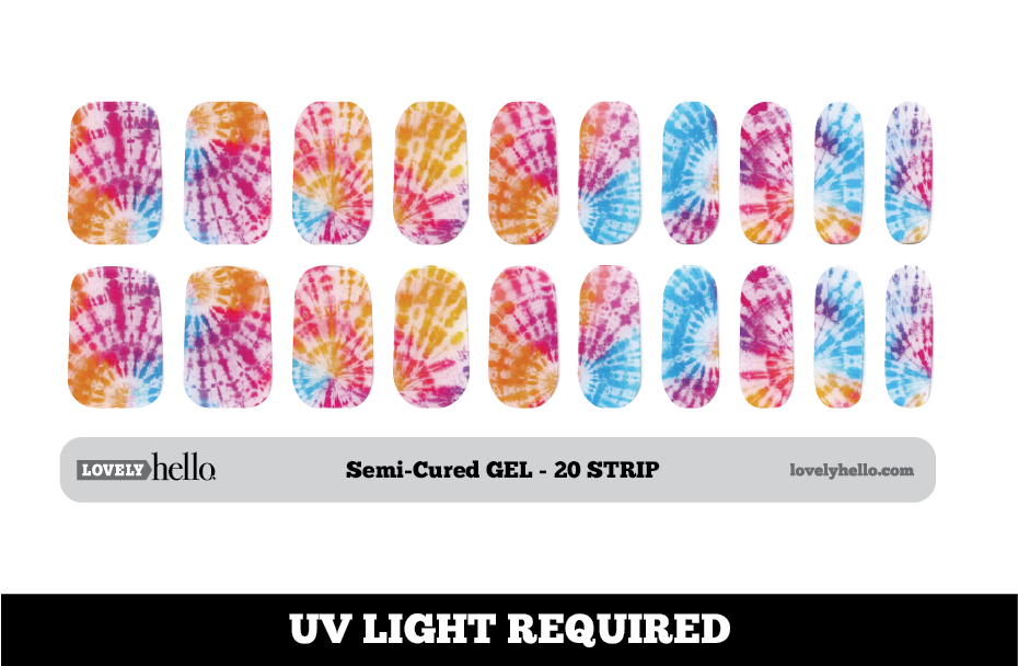 Summer Tie Dye Nail Wraps