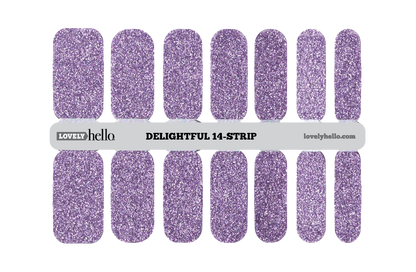 Lavender Glitz Nail Wraps