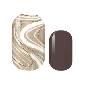 Cafe Swirl Nail Wraps