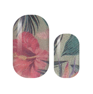 Hawaiian Hibiscus Nail Wraps