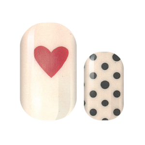 Polka Hearts Nail Wraps