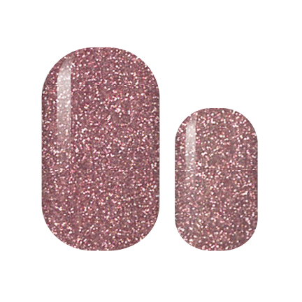 Rose Glitter Nail Wraps