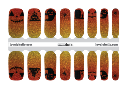 Halloween Classic Sparkle Nail Wraps