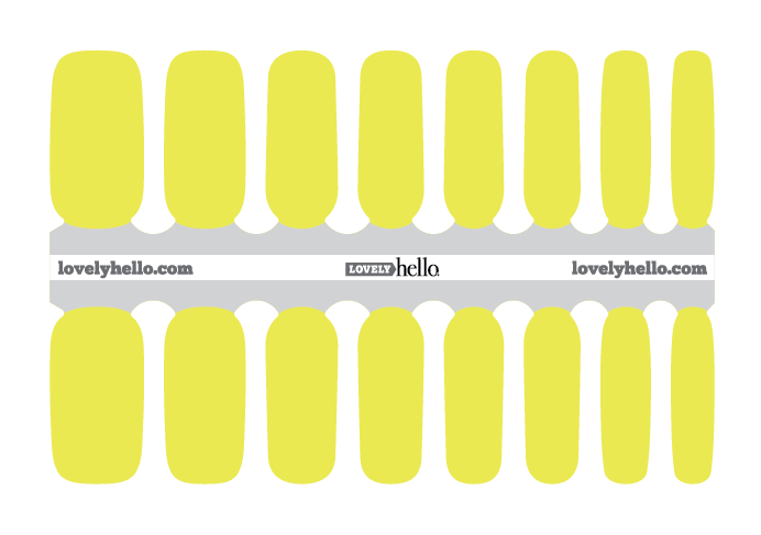 NEON Electric Yellow/Lime Nail Wraps
